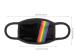 Black Rainbow Striped Face Mask - Limited Quantity Available NOW SHIPPING