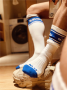 Blue "VERS" Tube Socks