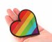 LGBT Rainbow Heart Metallic Sticker