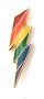 Rainbow Bolt Lapel Pin