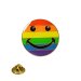 Rainbow Smilie Face Lapel Pin