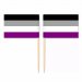 Mini Asexual Flag Toothpick Flag 50pcs