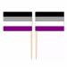 Mini Asexual Flag Toothpick Flag 50pcs