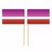 Mini Lesbian Flag Toothpick Flag 50pcs