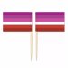 Mini Lesbian Flag Toothpick Flag 50pcs