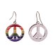 Rainbow Pride Peace Dangle Hanging Earrings