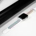 Apple Watch Band - LGBT Rainbow Design Silicone White/Rainbow Replacement Band for Apple Watch 38mm/42mm