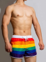 D.M Shorts - Retro Rainbow Trucks