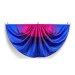 Bisexual Pride Pleated Bunting Flag w/Grommets