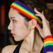 Rainbow Athletic Sweatband Set (1 Headband + 2 Wristbands)
