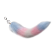 Transgender Foxtail Faux Fur Keychain 16 Inch