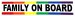 Family On Board Rainbow Pride Bumper Sticker (8" x 1.5")