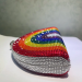 Rainbow Crystal Half-Moon Clutch – Sparkle with Pride