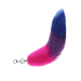 Bisexual Foxtail Faux Fur Keychain 16 Inch