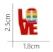 Rainbow Pride Love Lapel Pin