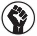 BLM Black Lives Matter Vinyl Circle With Fist Sticker