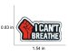 BLM Black Lives Matter "I CAN'T BREATHE" with the Fist of Solidarity Enamel Lapel Pin