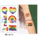 Rainbow Pride Temporary Tattoo Pack A112