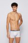 Hugo Boss  Pride Collection #LoveForAll Boxer Trunks, White with Progress Rainbow Band