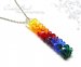 Sparkling Rainbow Swarovski Pendant Necklace
