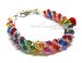 Sparkling Rainbow Swarovski Twist Bracelet