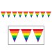 Gay Pride Rainbow - 11" x 12ft Rainbow Flag Pennants Streamer