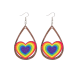 Cascading Rainbow Hearts Earrings