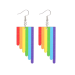 Rainbow Paint Drip Earrings