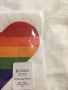 Rainbow Hear Beverage Napkins by Eccolo 40 Pack 9.84”x 9.84” 3 Ply