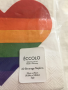 Rainbow Hear Beverage Napkins by Eccolo 40 Pack 9.84”x 9.84” 3 Ply