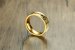 Gold Stainless Steel Cubic Zircon Unisex Alliance Rainbow Promise Ring