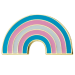 Transgender Rainbow Label Pin